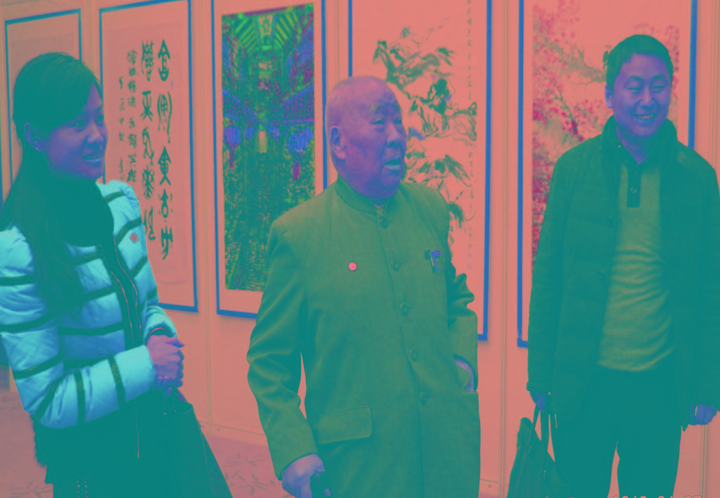 看望開國將軍中國空軍原副司令王定烈